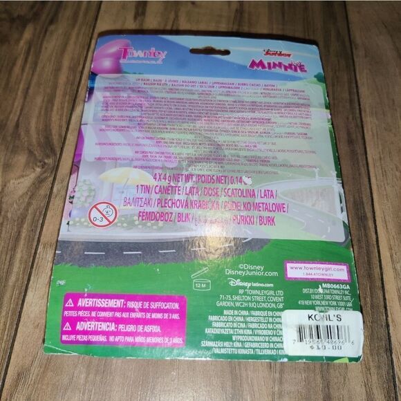 Disney Junior Girl Minnie Mouse Flavored Lip Balm Set With Red Tin Box Case. - Picture 5 of 6